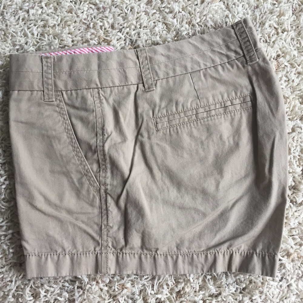 J Crew Chino Khaki Shorts 2.5” Inseam